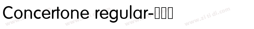 Concertone regular字体转换